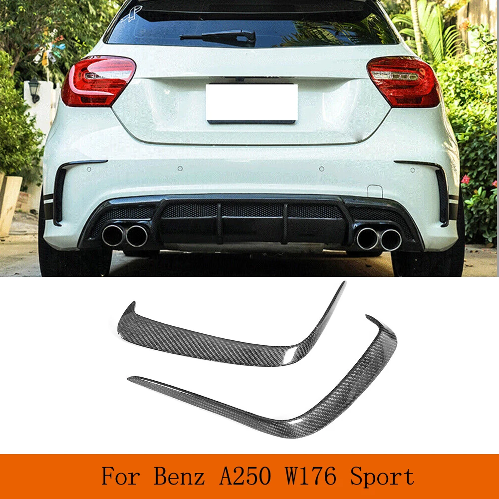 Car Rear Bumper Canards Air Vent Trim Fins For Mercedes Benz A Class W176 A200 A250 Sport AMG Fender Cover Canards 2013-2018 
Car Rear Bumper Canards Air Vent Trim Fins For Mercedes Benz A Class W176 A200 A250 Sport AMG Fender Cover Canards 2013-2018