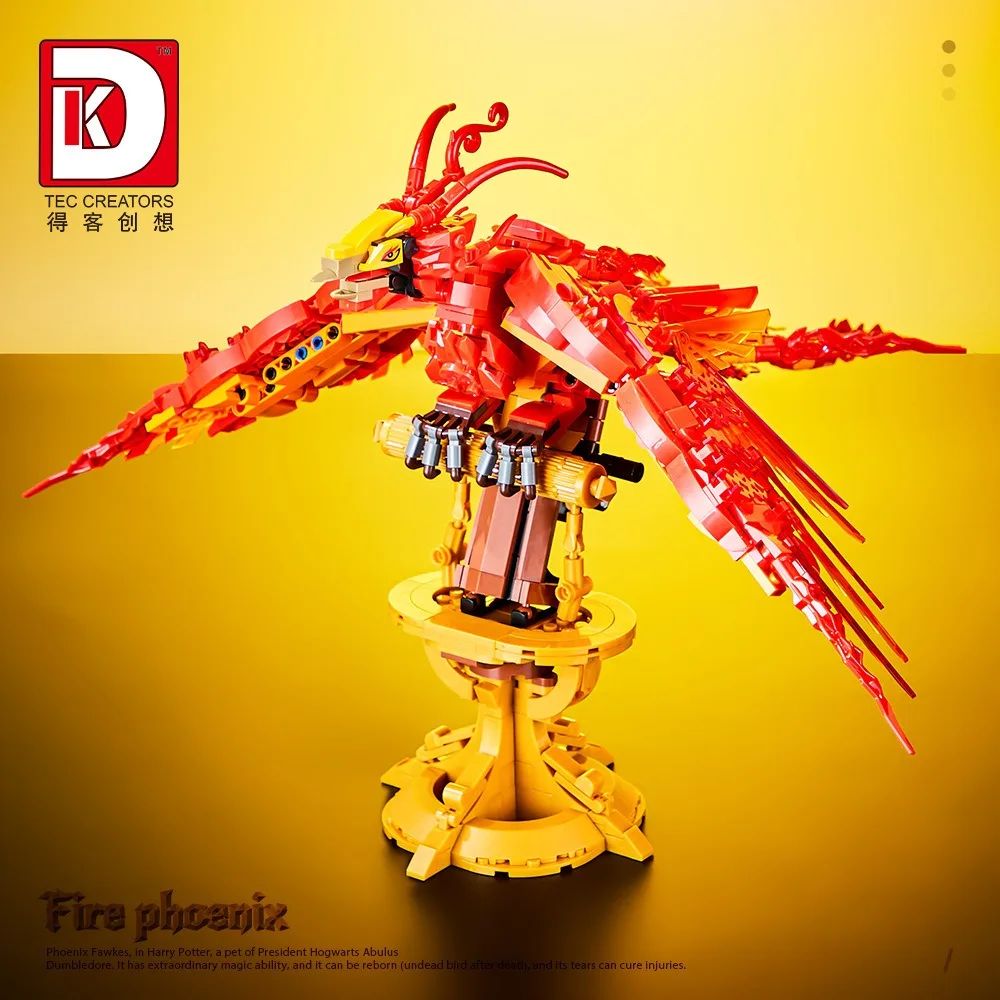 938PCS Creative Magic Movie Fire Phoenix Building Blocks Chinese Fly Divine Beast Animal Bird Model Bricks Assemble Toy Kid Gift 938PCS Creative Magic Movie Fire Phoenix Building Blocks Chinese Fly Divine Beast Animal Bird Model Bricks Assemble Toy Kid Gift
