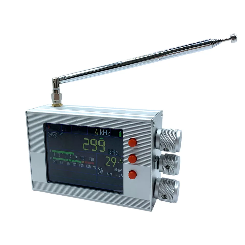 Durable Receiver TEF6686 With Telescopic Antenna 144Khz-27000Khz 35*69*100mm 65Mhz-108Mhz Aluminum Alloy Shell
Durable Receiver TEF6686 With Telescopic Antenna 144Khz-27000Khz 35*69*100mm 65Mhz-108Mhz Aluminum Alloy Shell