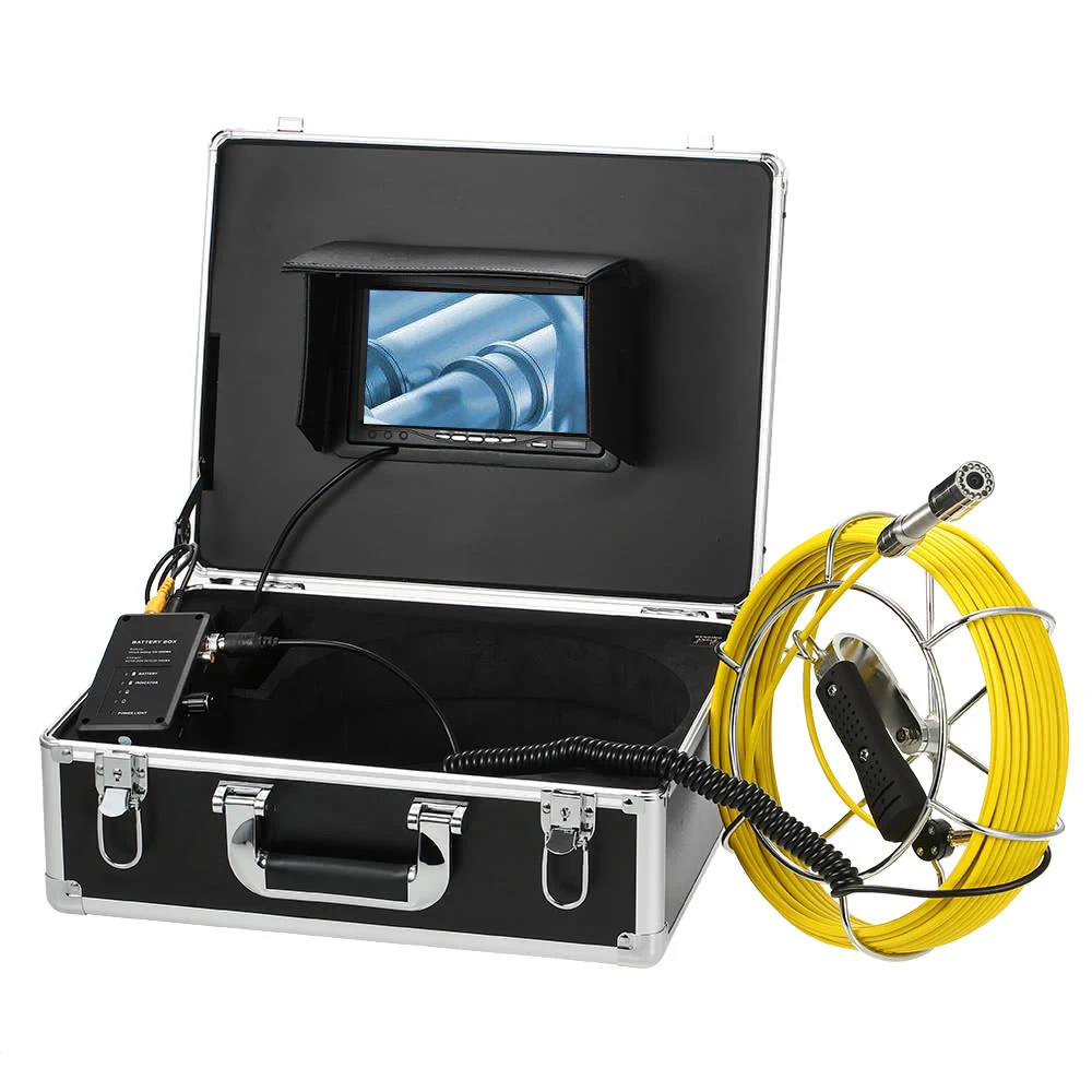 1000TVL 23mm Lens Industrial Endoscope 7" LCD Waterproof Drain Pipe Sewer Inspection Video Recorder Camera With 20 Cable
1000TVL 23mm Lens Industrial Endoscope 7" LCD Waterproof Drain Pipe Sewer Inspection Video Recorder Camera With 20 Cable