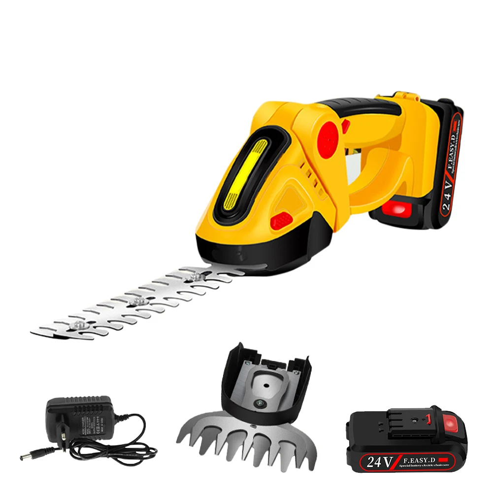 2 in 1 24V Cordless Electric Hedge Trimmer 20000RPM Rechargeable Handheld Household Shrub Weeding Pruning Mower Garden Tools
2 in 1 24V Cordless Electric Hedge Trimmer 20000RPM Rechargeable Handheld Household Shrub Weeding Pruning Mower Garden Tools