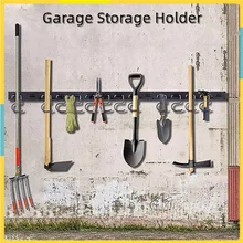 48 Inch Adjustable 12 Hooks Wall Holder Tool Storage System Garage Storage Garden Tool Multi-Purposes Organizer Racks 48 Inch Adjustable 12 Hooks Wall Holder Tool Storage System Garage Storage Garden Tool Multi-Purposes Organizer Racks