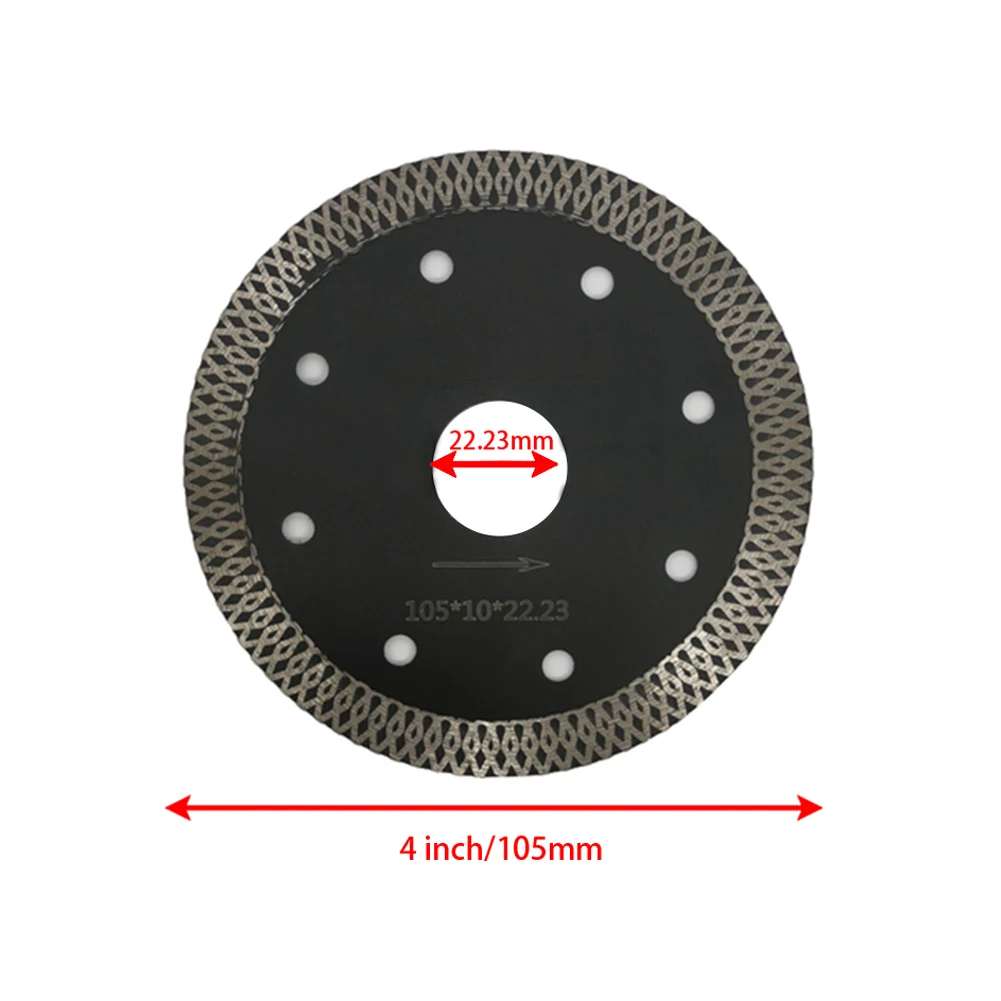 1 Pc Diamond Saw Blade Ultra-thin Cutting Disc 4/4.5/5in 22.23mm ID 1.3mm For Marble Tile Ceramic Brick Cutting Tools
1 Pc Diamond Saw Blade Ultra-thin Cutting Disc 4/4.5/5in 22.23mm ID 1.3mm For Marble Tile Ceramic Brick Cutting Tools