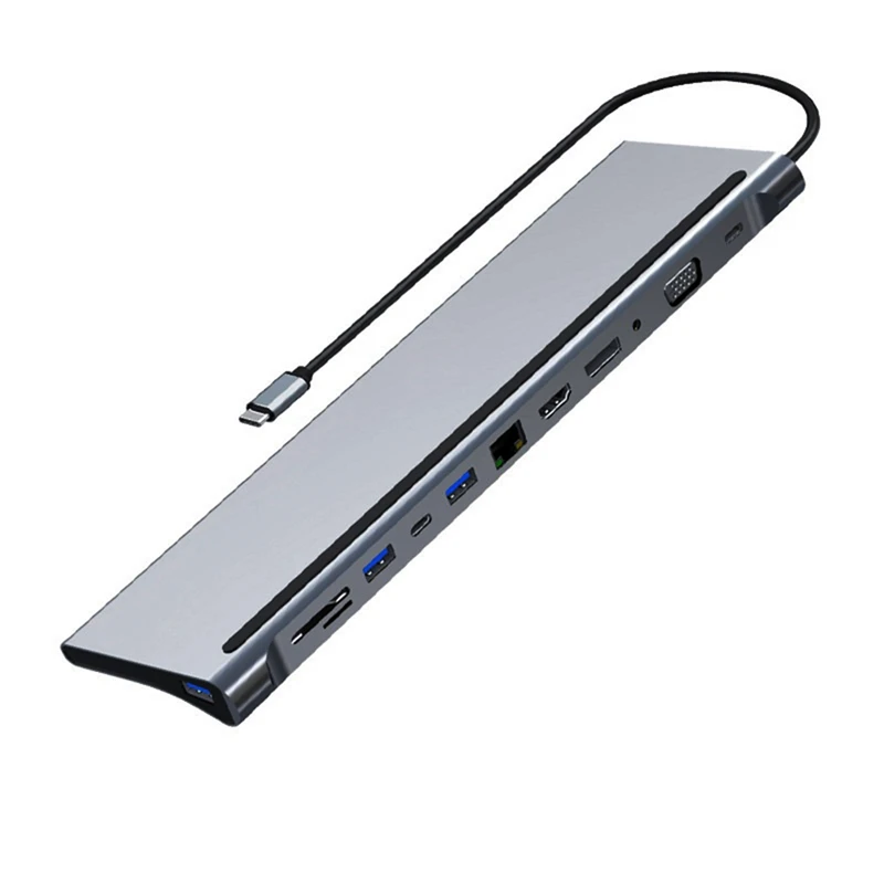 Док-станция 12 в 1 для ноутбука, USB C док-станция PD HDTV VGA RJ45 DP SD/TF, 1 шт.
Док-станция 12 в 1 для ноутбука, USB C док-станция PD HDTV VGA RJ45 DP SD/TF, 1 шт.