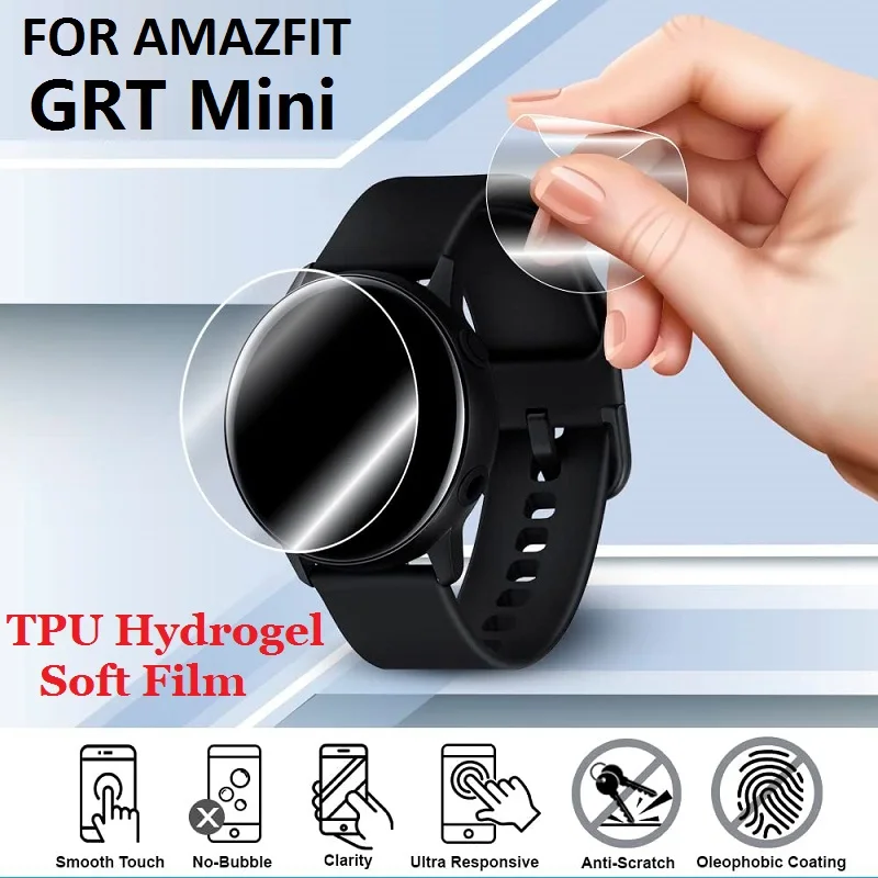 10PCS TPU Hydrogel Screen Protector for Amazfit GRT Mini Smart Watch HD Clear Sensitive Touch Soft Protective Film
10PCS TPU Hydrogel Screen Protector for Amazfit GRT Mini Smart Watch HD Clear Sensitive Touch Soft Protective Film