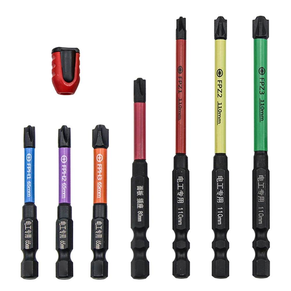 8Pcs/Set Magnetic Special Slotted Cross Screwdriver Bit W/ Magnetic Ring FPH/FPZ 65mm 80mm 110mm For Electrician Socket Switch
8Pcs/Set Magnetic Special Slotted Cross Screwdriver Bit W/ Magnetic Ring FPH/FPZ 65mm 80mm 110mm For Electrician Socket Switch