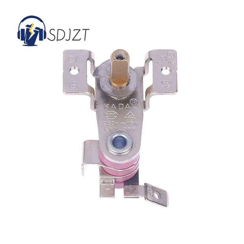 AC250V/16A Adjustable 90 Celsius Temperature Switch Bimetallic Heating Thermostat KDT-200 for Electric iron Oven
AC250V/16A Adjustable 90 Celsius Temperature Switch Bimetallic Heating Thermostat KDT-200 for Electric iron Oven