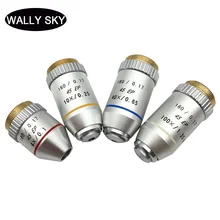Semi-plan Achromatic Objective Lens 4X 10X 20X 40X 60X 100X 195mm Conjugate Distance for Biological Microscope 45EP Optical Lens
Semi-plan Achromatic Objective Lens 4X 10X 20X 40X 60X 100X 195mm Conjugate Distance for Biological Microscope 45EP Optical Lens