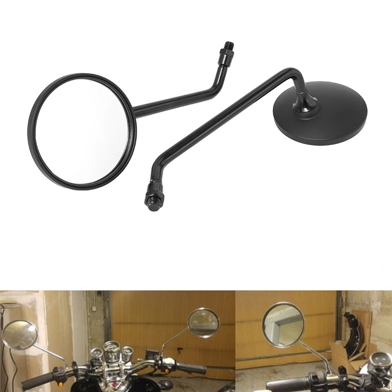 1 Pair Universal Motorcycle Rearview Side Mirrors Black Round Mirror Long Stem for Kawasaki Yamaha Suzuki Ducati Honda Aprilia
1 Pair Universal Motorcycle Rearview Side Mirrors Black Round Mirror Long Stem for Kawasaki Yamaha Suzuki Ducati Honda Aprilia