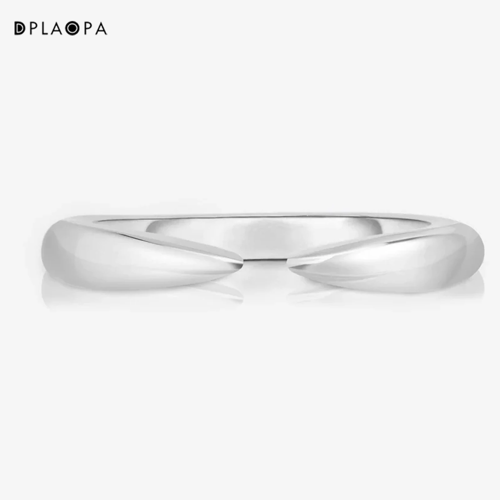 

DPLAOPA женское кольцо из стерлингового серебра 925 пробы с прозрачным цирконием с изменяемым размером, простое роскошное изящное ювелирное изделие 2024, Подарок на годовщину свадьбы