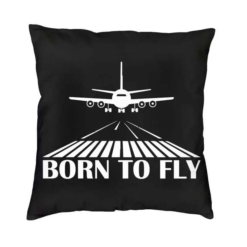 

Born To Fly Flight Pilot Cushion Cover Two Side 3D Print Throw Pillow Case for Living Room Custom Pillowcase Home Decoration