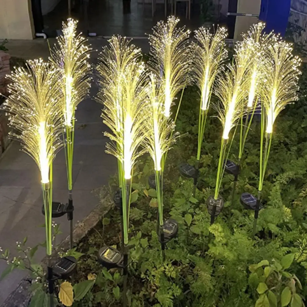 Garden Solar Reed Lights Outdoor Fiber Light Waterproof Garden Lamp Simulation Landscape Lamps for Home Patio Decoration Garden Solar Reed Lights Outdoor Fiber Light Waterproof Garden Lamp Simulation Landscape Lamps for Home Patio Decoration