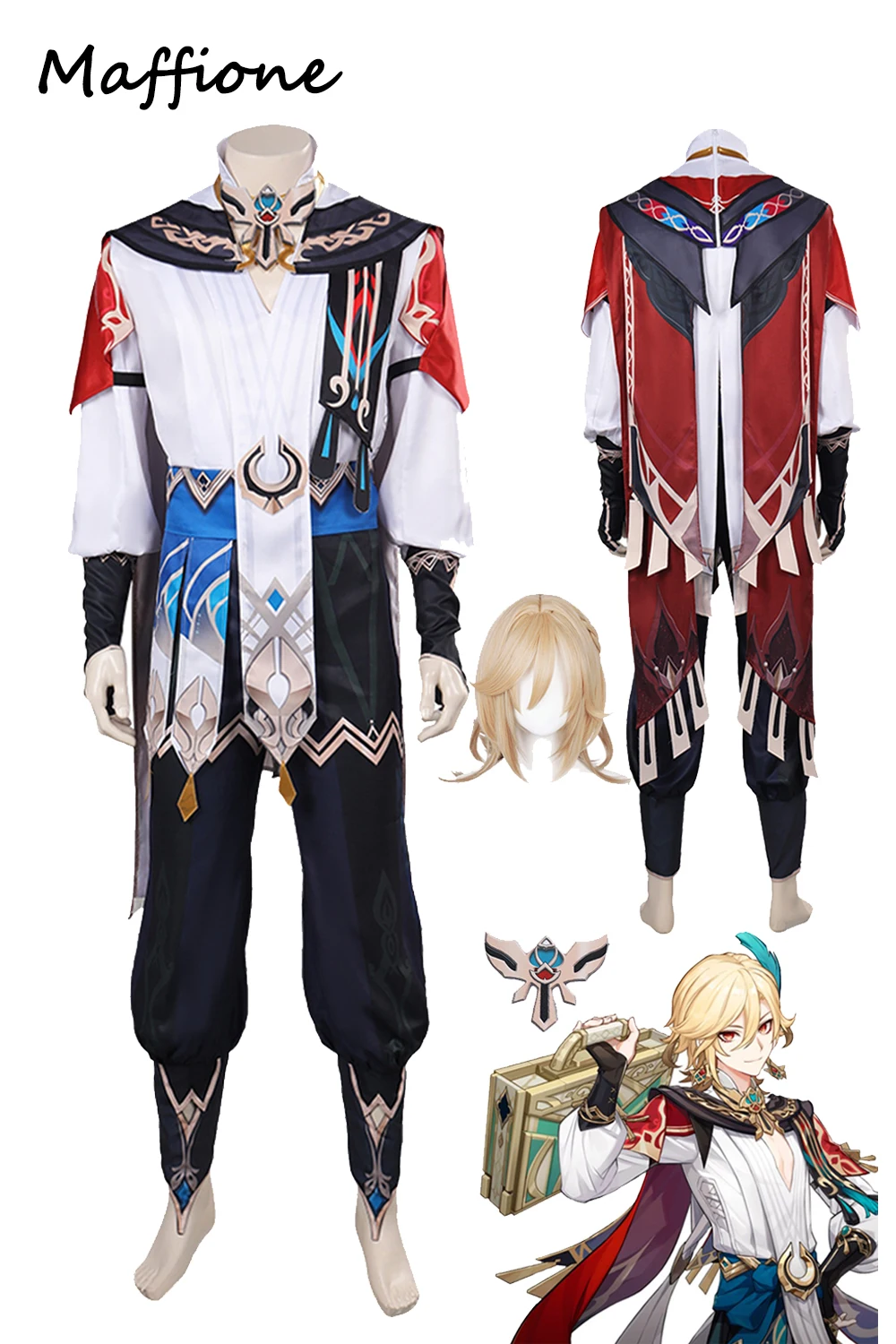Kaveh Cosplay Game Gen Impact Costume Top Pants Cloak Outfits Boys Men Adult Male Halloween Party Disguise Roleplay Suit
Kaveh Cosplay Game Gen Impact Costume Top Pants Cloak Outfits Boys Men Adult Male Halloween Party Disguise Roleplay Suit