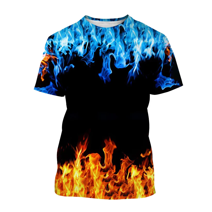 Summer New Men's Trend Checkerboard Flame 3d Printing T-shirt Casual Loose Unisex Short Sleeves
Summer New Men's Trend Checkerboard Flame 3d Printing T-shirt Casual Loose Unisex Short Sleeves