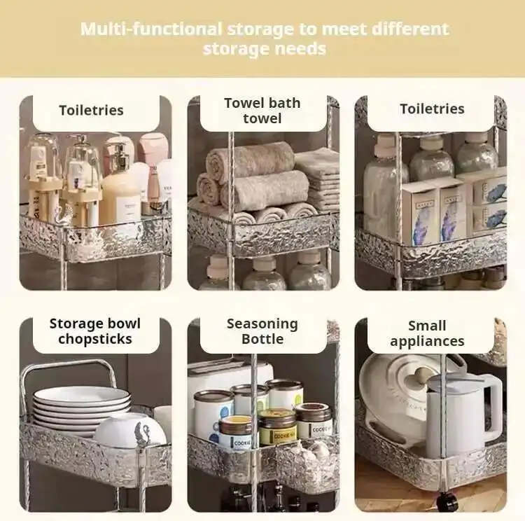 Beauty Salon Decor Furniture Storage Cart Wheels S607f3e42ab4945b1beca3cb7ad016ea9v