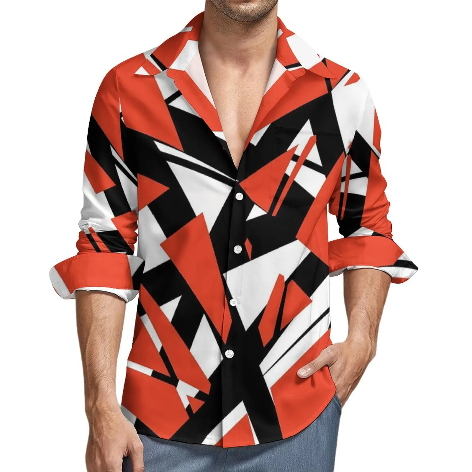 TRIBUTE TO VAN HALEN Casual Shirts Male Red and White Shirt Long Sleeve Fashion Street Blouses Autumn Graphic Top Plus Size
TRIBUTE TO VAN HALEN Casual Shirts Male Red and White Shirt Long Sleeve Fashion Street Blouses Autumn Graphic Top Plus Size