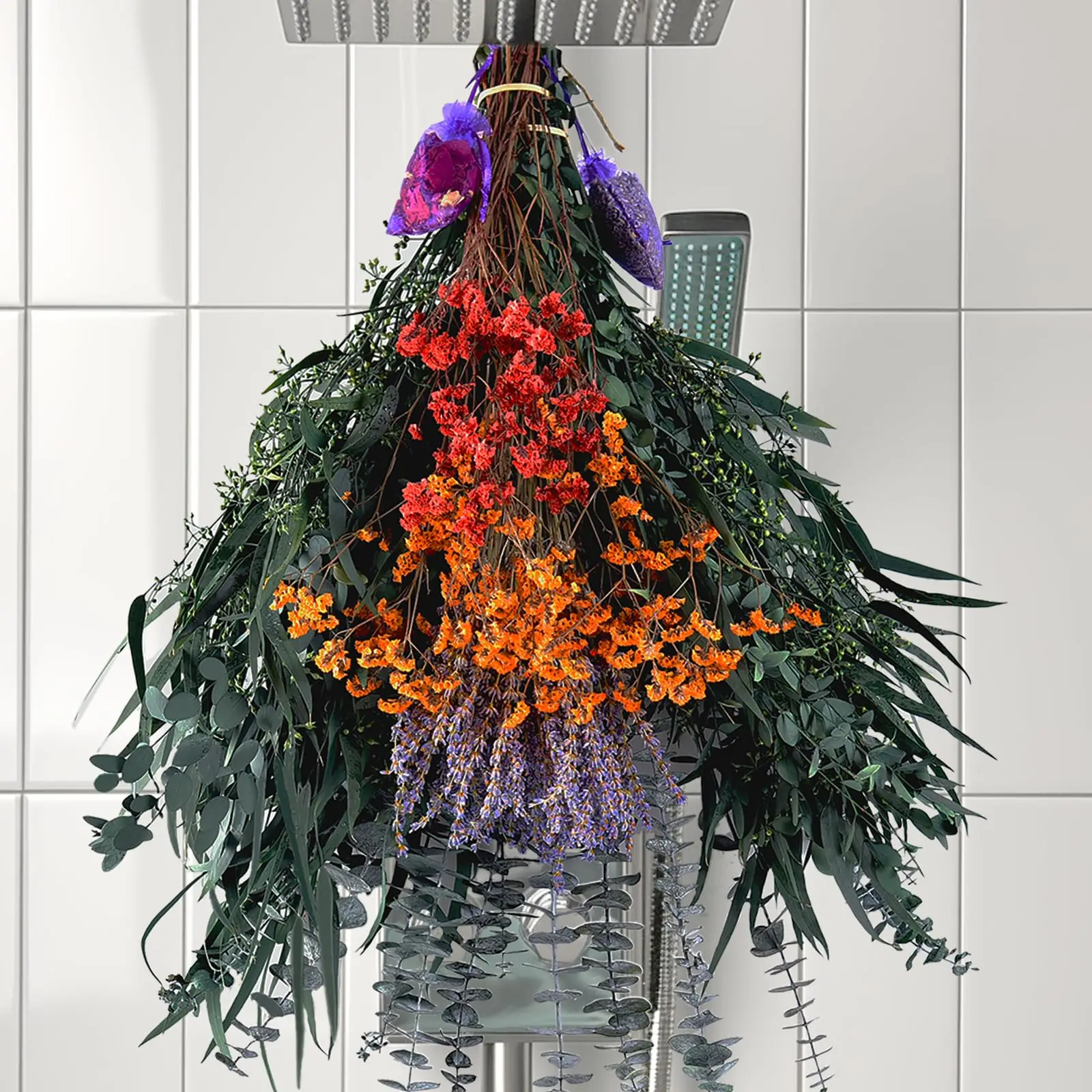 128Pcs Mixed Dried Eucalyptus Stems with Lavender & Rose Flower Sachet Bundles for Hanging Shower,Plant Fragrance,Wedding Decor
128Pcs Mixed Dried Eucalyptus Stems with Lavender & Rose Flower Sachet Bundles for Hanging Shower,Plant Fragrance,Wedding Decor