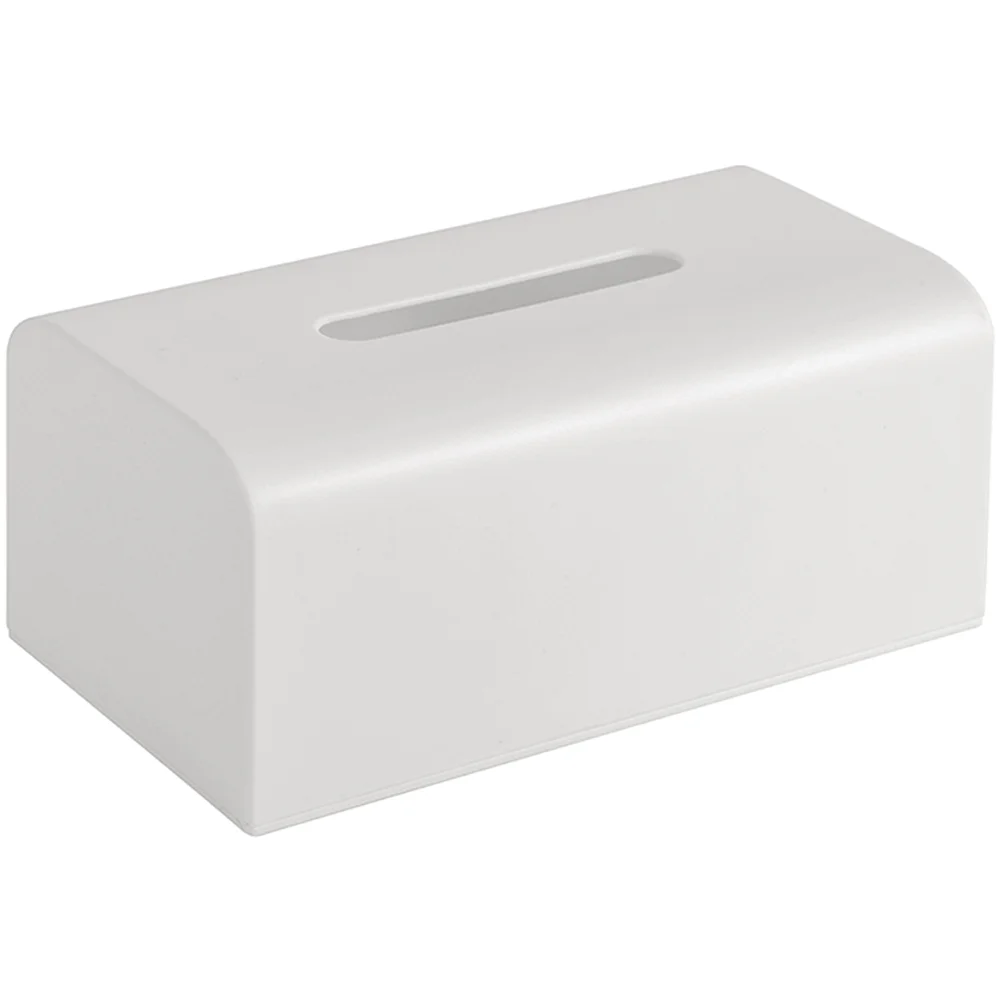 

Home White Facial Tissues Arc Curved Bedroom House Accessories Tissue Box Cover White Tissue Case Napkin Holder Tissue