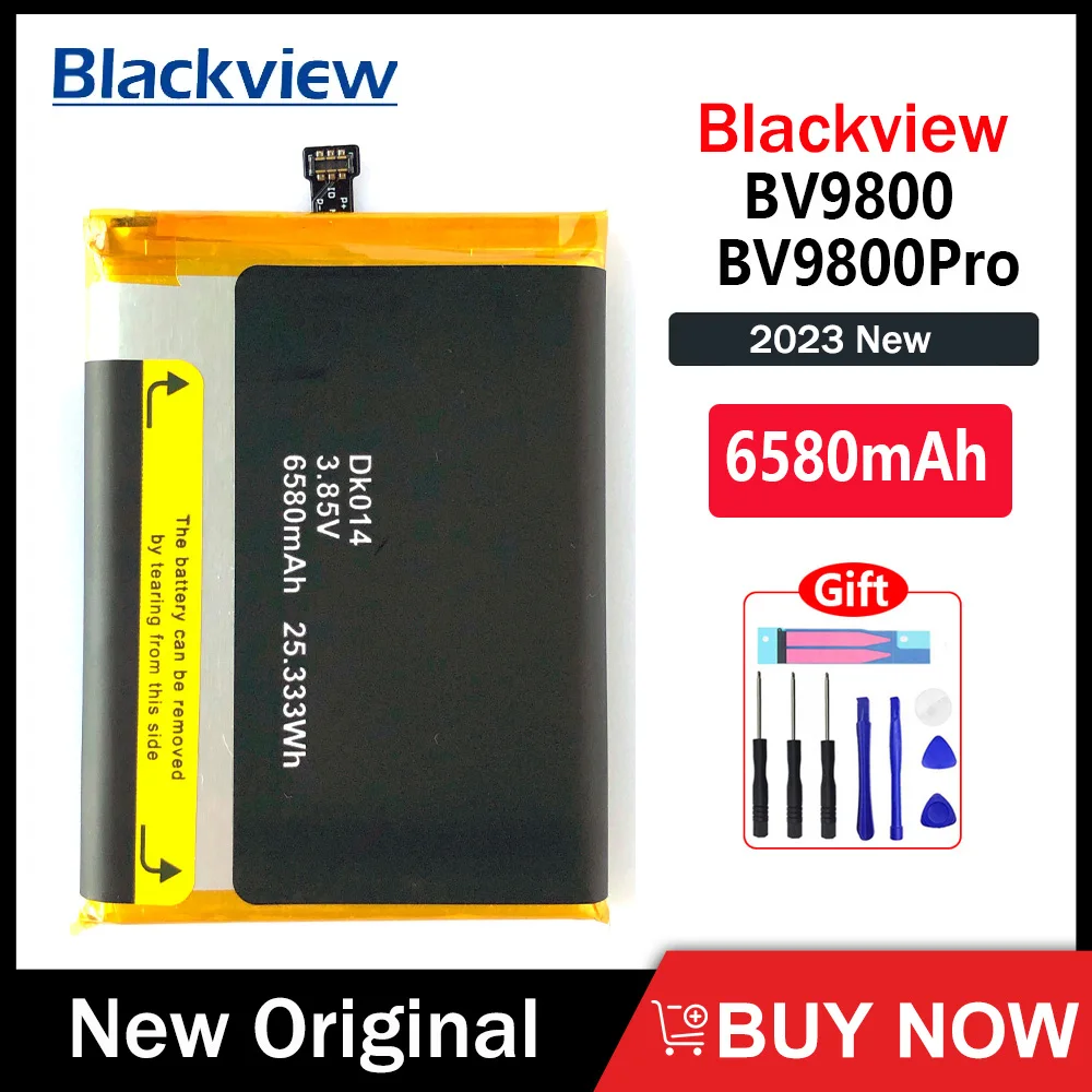 

New Original BV 9800 6580mAh Battery For Blackview BV9800 PRO DK014 High Quality Batteries With Gifts+Tracking Number