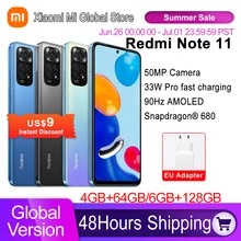 Global Version Xiaomi Redmi Note 11 Smartphone Snapdragon 680 Octa Core 33W Pro Fast Charging 50MP Quad Camera 64GB / 128GB NFC Global Version Xiaomi Redmi Note 11 Smartphone Snapdragon 680 Octa Core 33W Pro Fast Charging 50MP Quad Camera 64GB / 128GB NFC