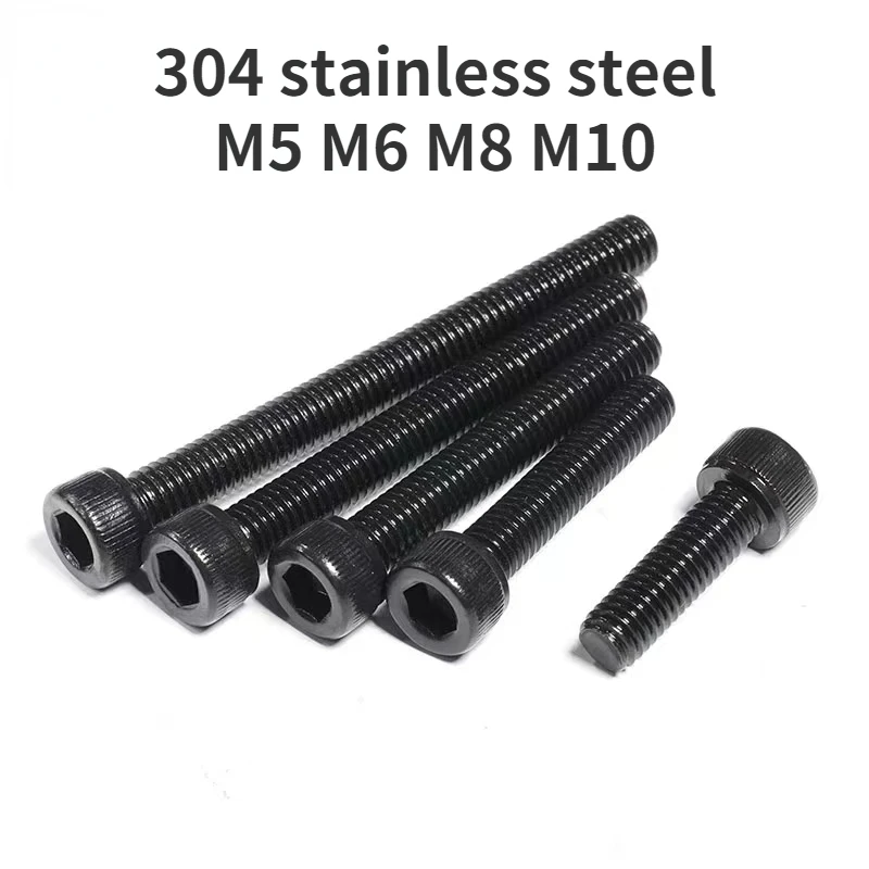 1/2/5/10/20Pcs M5 M6 M8 M10 Black 304 Knurled Inner Hexagon Bolts, Stainless Steel Cylindrical Cup Head Screws Length=6-100mm
1/2/5/10/20Pcs M5 M6 M8 M10 Black 304 Knurled Inner Hexagon Bolts, Stainless Steel Cylindrical Cup Head Screws Length=6-100mm