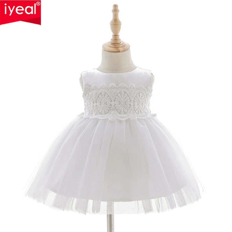 

IYEAL Formal Baby Girls Dresses 1 Year Birthday Party Wear Baby Girl Christening Dress Gown Set Lace Baptismal Outfits