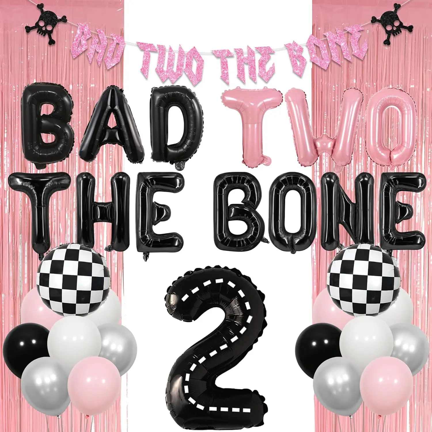 Украшение на день рождения Bad Two The Bone, занавеска с украшением в виде воздушного шара на 2-й день рождения, занавеска с бахромой для рок и рулонов, ранний день рождения
Украшение на день рождения Bad Two The Bone, занавеска с украшением в виде воздушного шара на 2-й день рождения, занавеска с бахромой для рок и рулонов, ранний день рождения