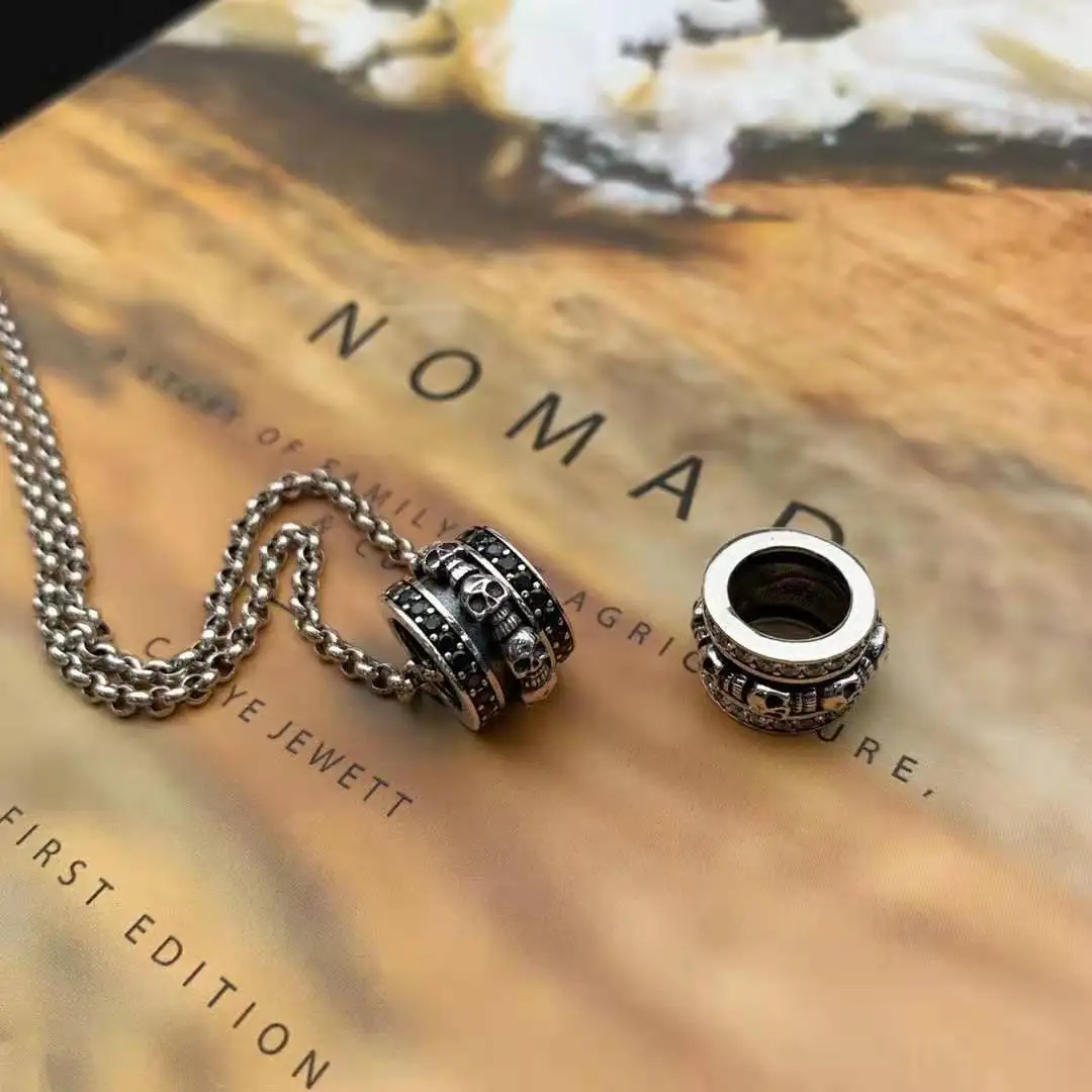 Punk minimalist pure silver road toll skull with diamond pendant necklace pendant for men and women, couple jewelry, collarbone
Punk minimalist pure silver road toll skull with diamond pendant necklace pendant for men and women, couple jewelry, collarbone