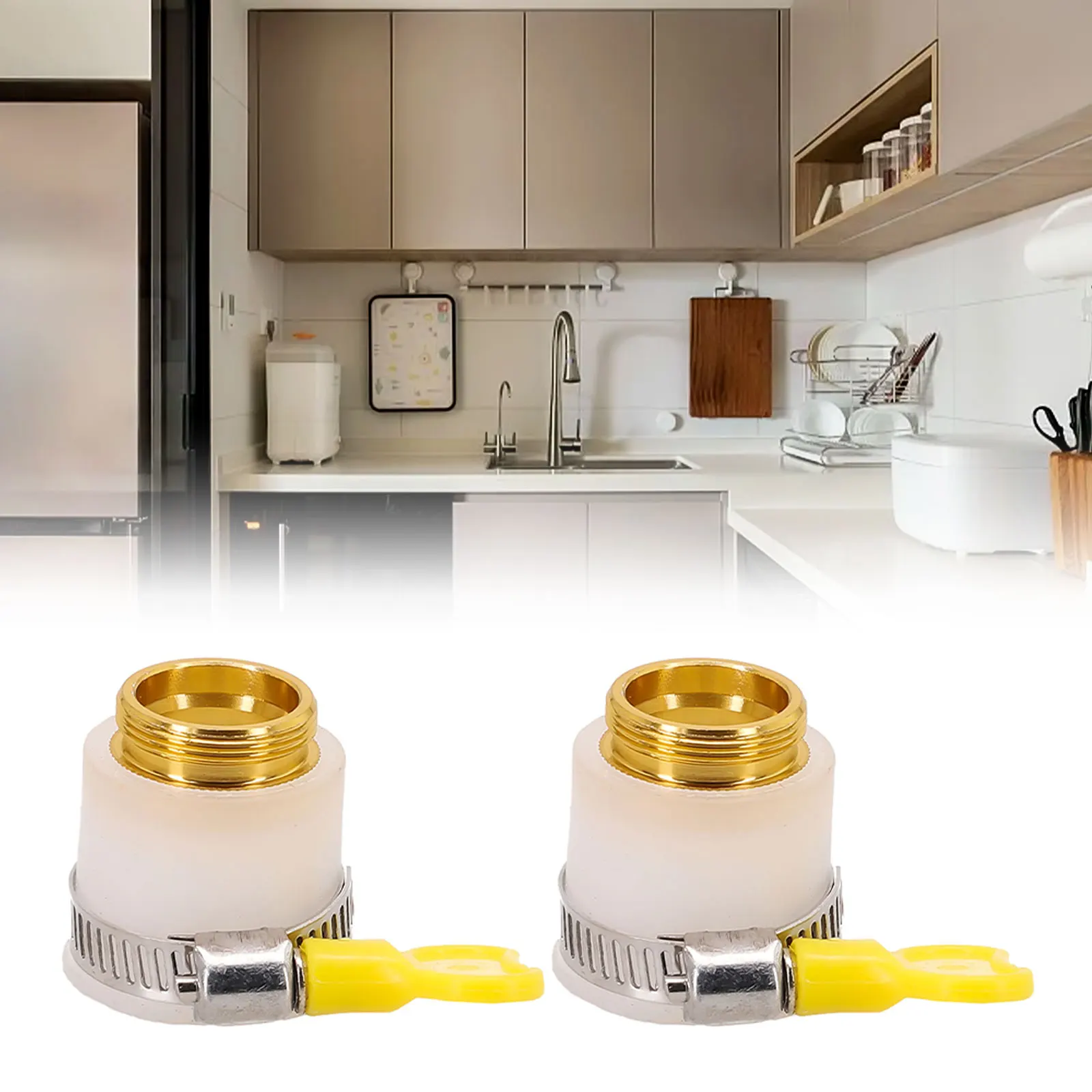 22mm Universal Hose Adapter Metal Faucet Connector Kitchen Hose Adapter Silicone Multi-purpose Connector Pipe Fittings Tools
22mm Universal Hose Adapter Metal Faucet Connector Kitchen Hose Adapter Silicone Multi-purpose Connector Pipe Fittings Tools
