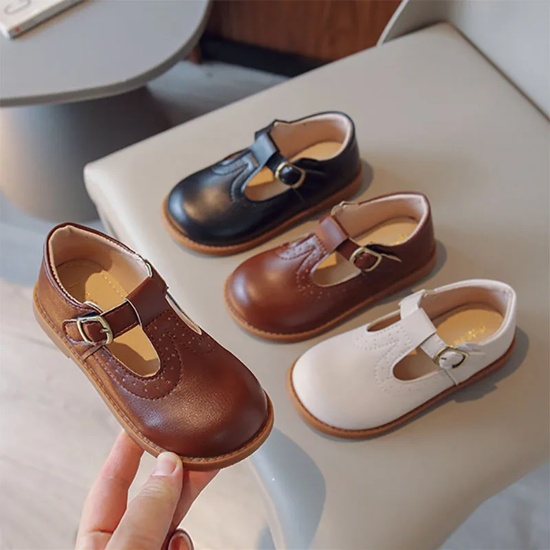 Kids T Strap Leather Shoes Girls Double Buckle Mary Janes Shoes Boys Casual Shoes Black White Brown Princess Shoes Toddlers
Kids T Strap Leather Shoes Girls Double Buckle Mary Janes Shoes Boys Casual Shoes Black White Brown Princess Shoes Toddlers