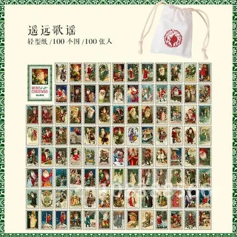100 Christmas Stickers Birthday Party Decorative Gift Stick Labels Scrapbooking collage material Merry Christmas Sticker Pcs
100 Christmas Stickers Birthday Party Decorative Gift Stick Labels Scrapbooking collage material Merry Christmas Sticker Pcs