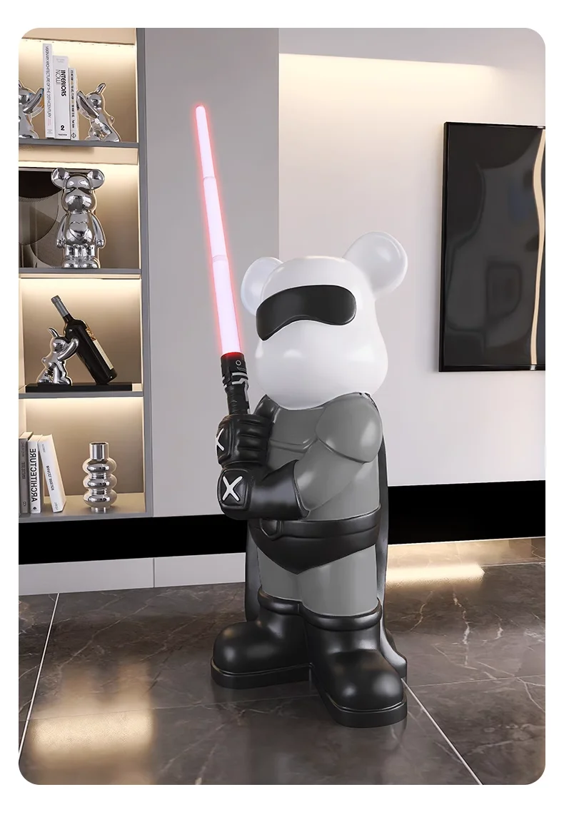 Trendy and Cool Lightsaber Style, Creative Lightsaber Bear, Large Decoration, Living Room, Sofa Floor Decoration Trendy and Cool Lightsaber Style, Creative Lightsaber Bear, Large Decoration, Living Room, Sofa Floor Decoration