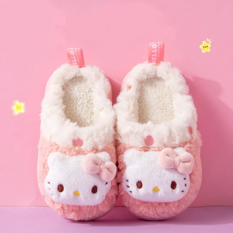 Sanrio Hellokitty Cotton Slippers Family Shoes Cinnamoroll Kuromi Mymelody Winter Warm Thick Sole Plus Fleece Non-Slip Indoor
Sanrio Hellokitty Cotton Slippers Family Shoes Cinnamoroll Kuromi Mymelody Winter Warm Thick Sole Plus Fleece Non-Slip Indoor