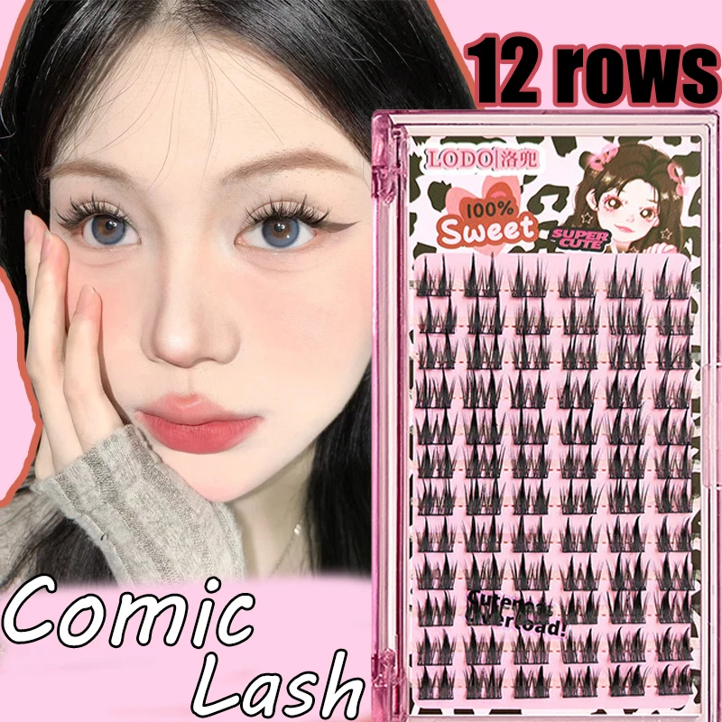 12Rows Handmade Black Slender Eyelashes Slim and Thick Manga Eyelash False Mink Lashes Reusable Lash Extension Wholesale New
12Rows Handmade Black Slender Eyelashes Slim and Thick Manga Eyelash False Mink Lashes Reusable Lash Extension Wholesale New