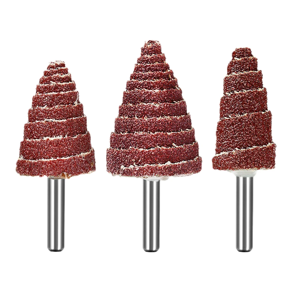 3pcs 6MM Shank Tapered Cone Grinding Head Sandpaper Flap Wheels Abrasive Tool Mounted Point Grinding Head Rotary Tool 20/25/30mm
3pcs 6MM Shank Tapered Cone Grinding Head Sandpaper Flap Wheels Abrasive Tool Mounted Point Grinding Head Rotary Tool 20/25/30mm