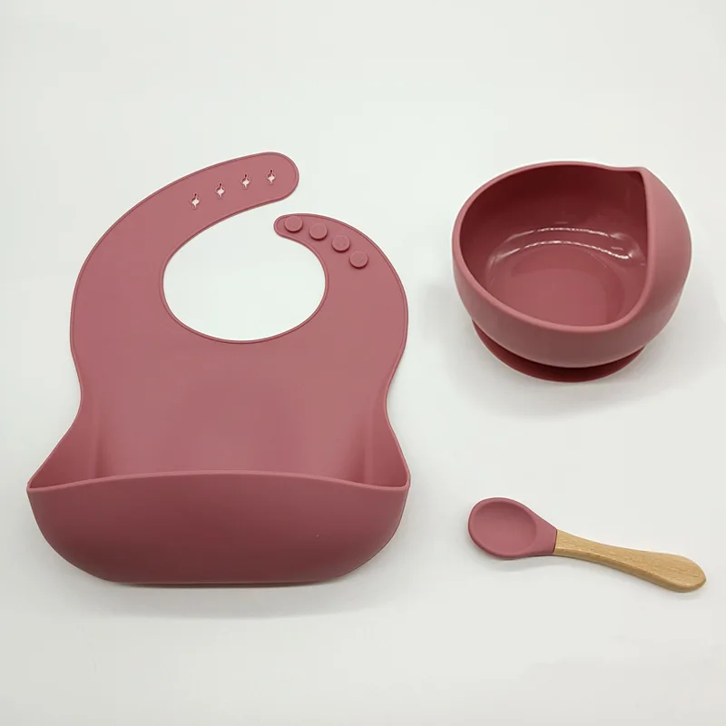 3pcs Set Baby Silica Gel Cutlery Set Baby Silica Gel Bib Supplementary Food Spoon Fork Suction Cup Dinner Plate Kid's Tableware
3pcs Set Baby Silica Gel Cutlery Set Baby Silica Gel Bib Supplementary Food Spoon Fork Suction Cup Dinner Plate Kid's Tableware