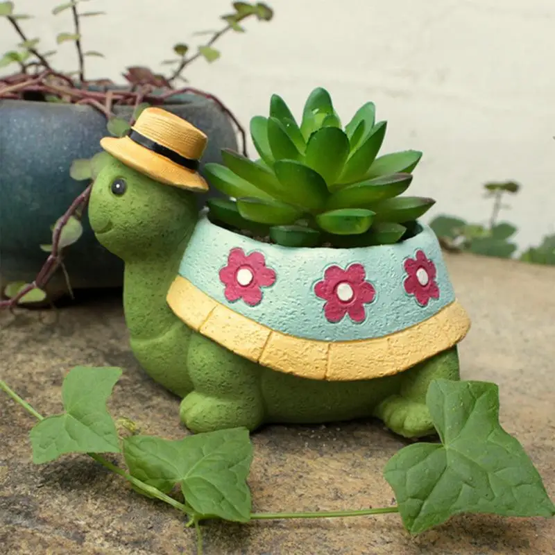 Turtle Planter Little turtle flower pot animal decoration balcony garden ornaments resin flower pot for Succulent Cactus Garden
Turtle Planter Little turtle flower pot animal decoration balcony garden ornaments resin flower pot for Succulent Cactus Garden