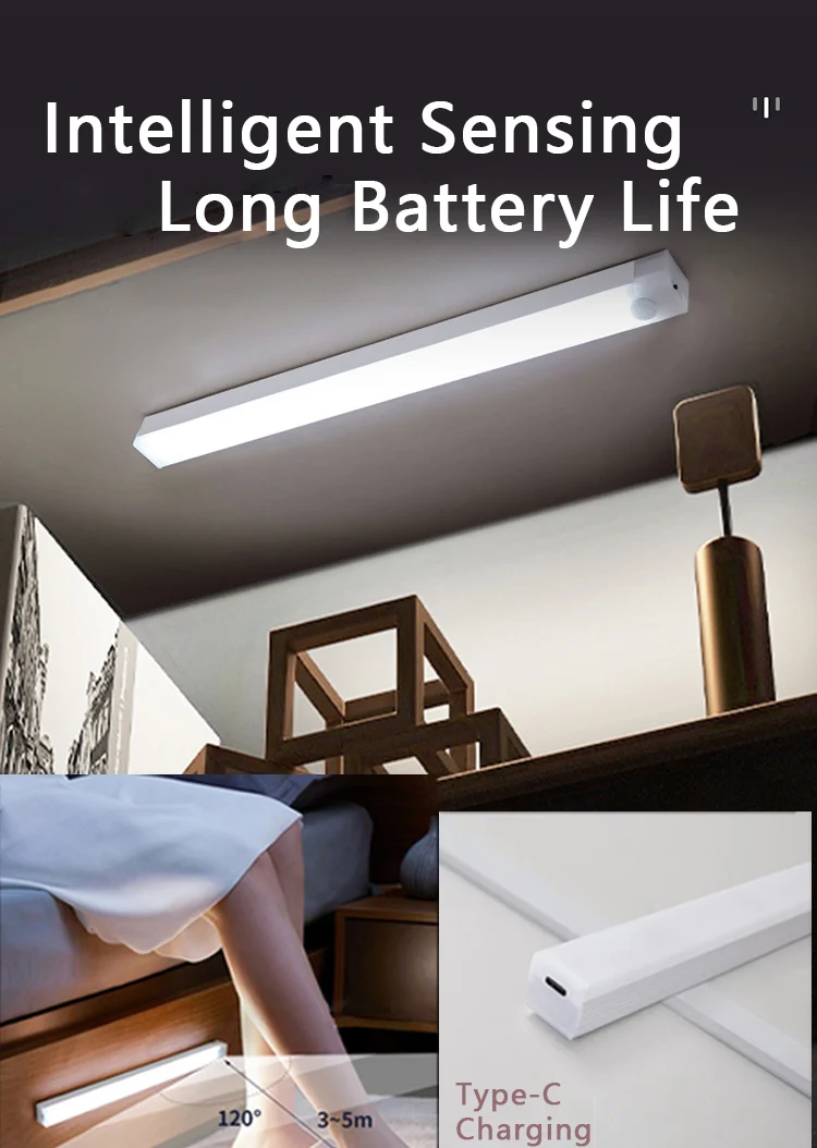 50CM Smart Sensor Light Human Motion Sensing Closet Light LED Magnetic Installation Support USB charging
50CM Smart Sensor Light Human Motion Sensing Closet Light LED Magnetic Installation Support USB charging