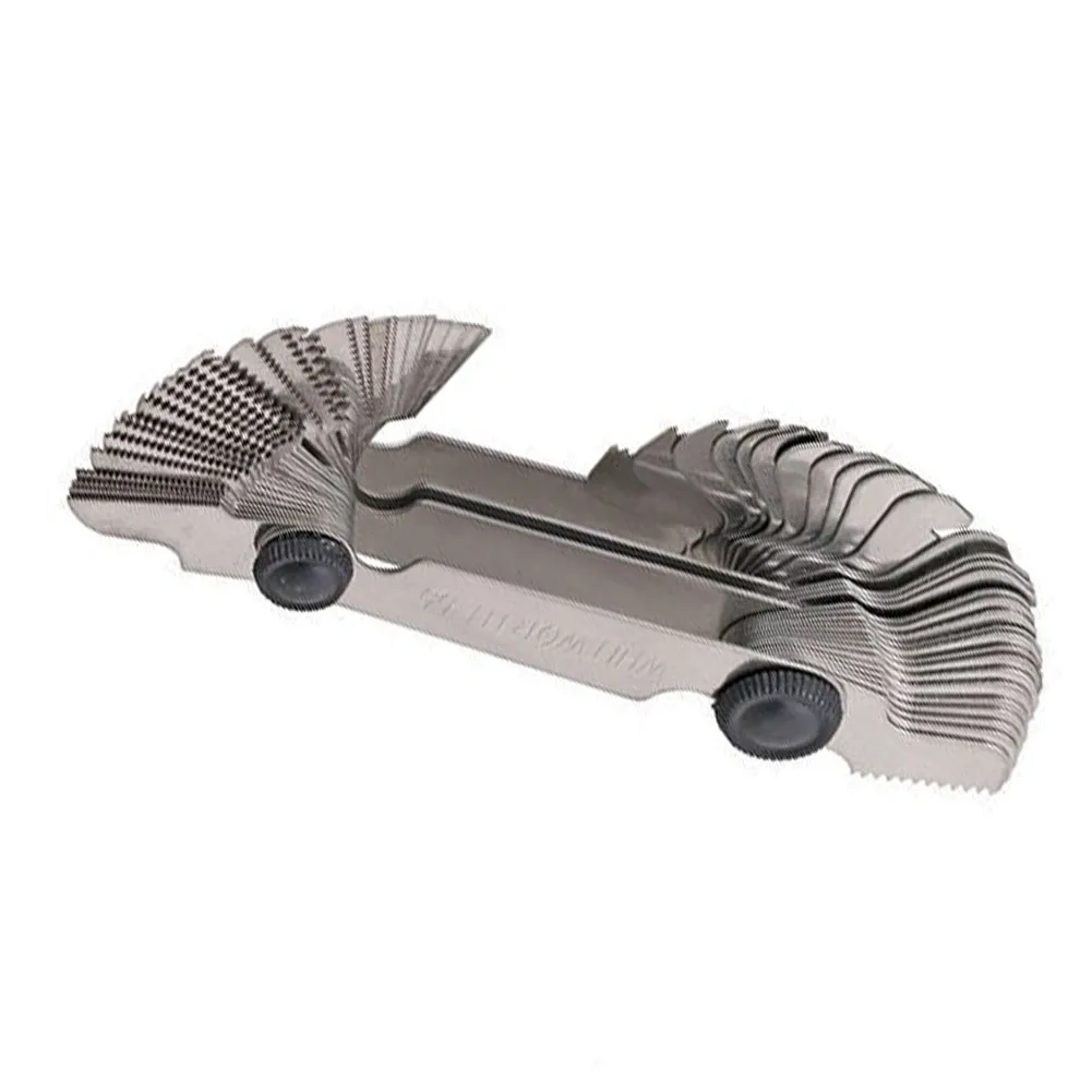 Reliable Metric & Imperial Thread Pitch Gauge 58 Blades Stainless Steel Locking Device Ensures Accurate Metal Lathe Work
Reliable Metric & Imperial Thread Pitch Gauge 58 Blades Stainless Steel Locking Device Ensures Accurate Metal Lathe Work
