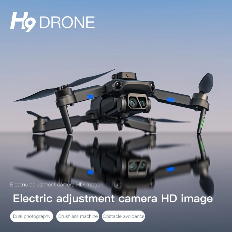 

Дроны H9 с камерой 4k HD Профессиональный Дрон FPV Бесщеточный оптический поток складной радиоуправляемый самолет дистанционное управление Квадрокоптер детские игрушки