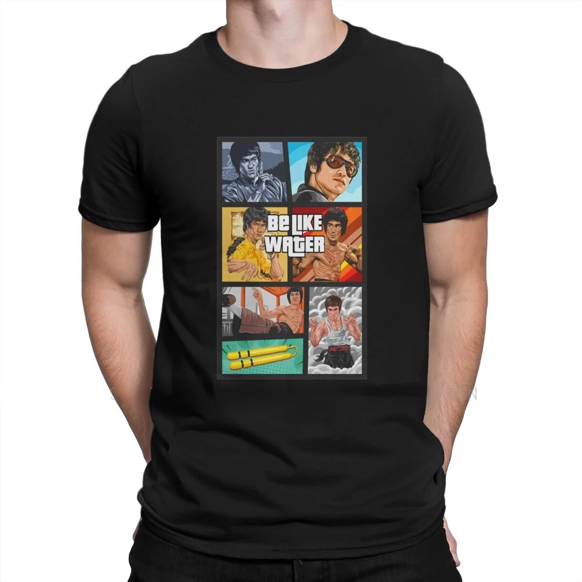 Men's Movie Graphic Tshirt Chinese Kung Fu T Shirt Male Vintage Style T-Shirt Streetwear Tops Bruce Lee Graphic Print T-shirt
Men's Movie Graphic Tshirt Chinese Kung Fu T Shirt Male Vintage Style T-Shirt Streetwear Tops Bruce Lee Graphic Print T-shirt