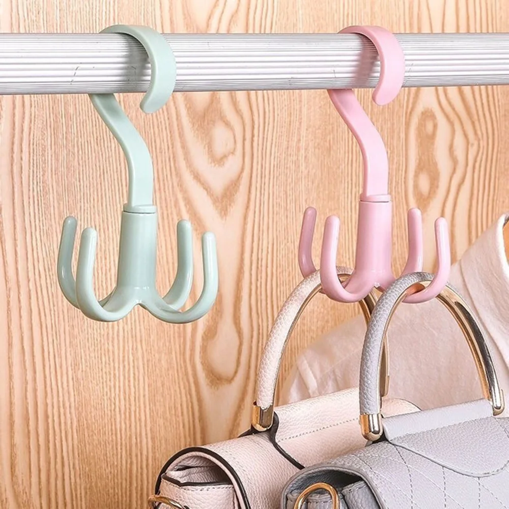 Rotatable 4-Claw Multi-Purpose Scarf Hanger Belt Bag Storage Hook Plastic Coat Hanger Hook Shoe Hook
Rotatable 4-Claw Multi-Purpose Scarf Hanger Belt Bag Storage Hook Plastic Coat Hanger Hook Shoe Hook