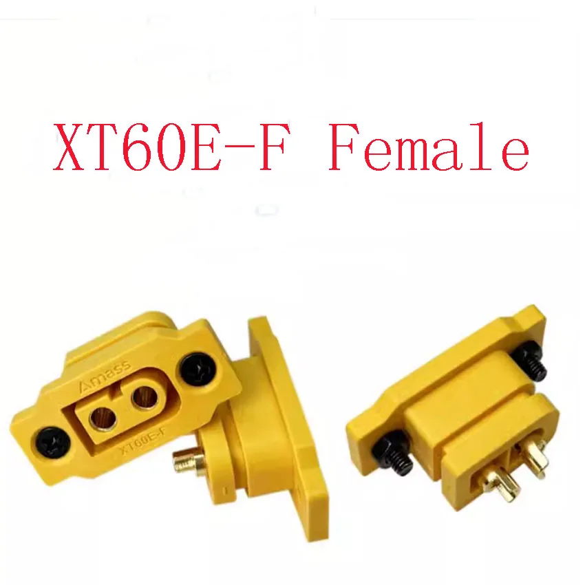 XT60E-F Female Plug Battery Connecting Adapter Large Current Gold/Brass Ni Plated Power Connector for RC Model
XT60E-F Female Plug Battery Connecting Adapter Large Current Gold/Brass Ni Plated Power Connector for RC Model