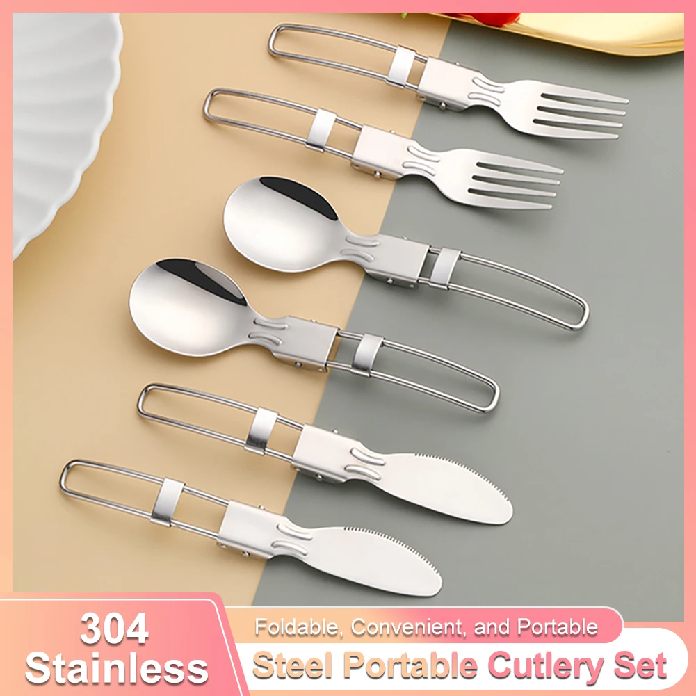 Stainless Steel Fold Cutlery Fork Knife Spoon Rustproof For Picnic Camping Hiking Backpacking Camping Utensils Outdoor Tableware
Stainless Steel Fold Cutlery Fork Knife Spoon Rustproof For Picnic Camping Hiking Backpacking Camping Utensils Outdoor Tableware