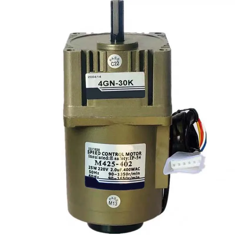 Gear Reduction Motor Power 25W With Reduction Box, Governor And Mounting Bracket 220V Adjustable Positive And Negative Rotation
Gear Reduction Motor Power 25W With Reduction Box, Governor And Mounting Bracket 220V Adjustable Positive And Negative Rotation