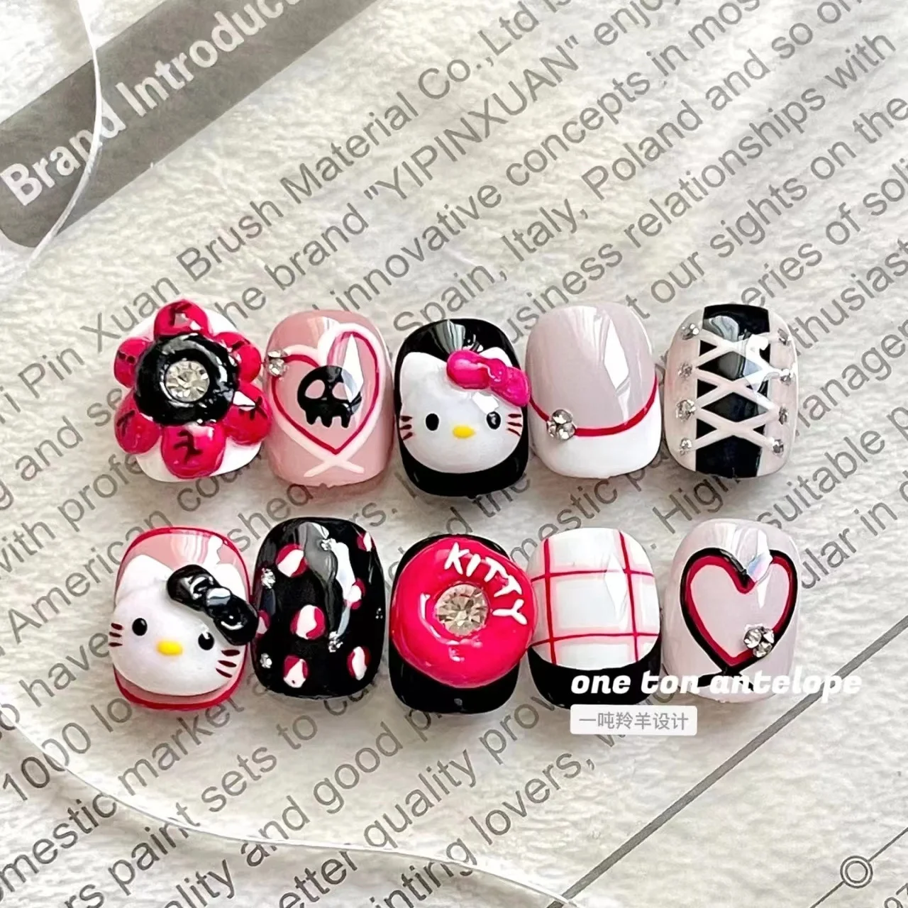 Sanrio Nail Sweet Cool HelloKitty чистый ручной работы Барби стиль трехмерные пончики тяжелая промышленность ногтей ногти
Sanrio Nail Sweet Cool HelloKitty чистый ручной работы Барби стиль трехмерные пончики тяжелая промышленность ногтей ногти