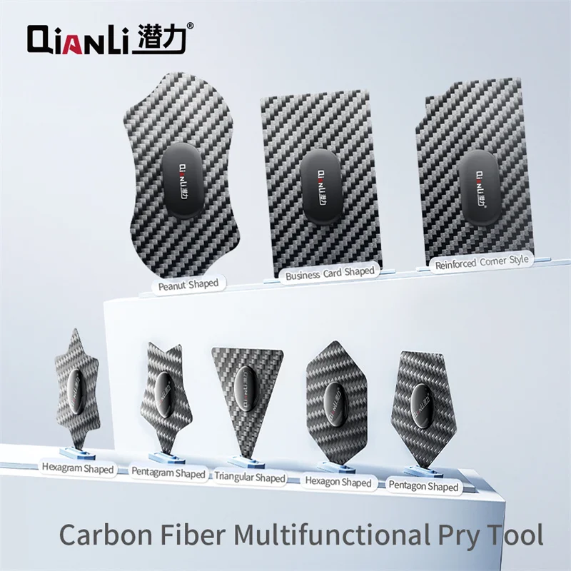 QIANLI Mobile Phone LCD Screen Opening Tool with Various Shape 0.2mm Ultra Thin Carbon Fiber Repair Prying Tools Set
QIANLI Mobile Phone LCD Screen Opening Tool with Various Shape 0.2mm Ultra Thin Carbon Fiber Repair Prying Tools Set