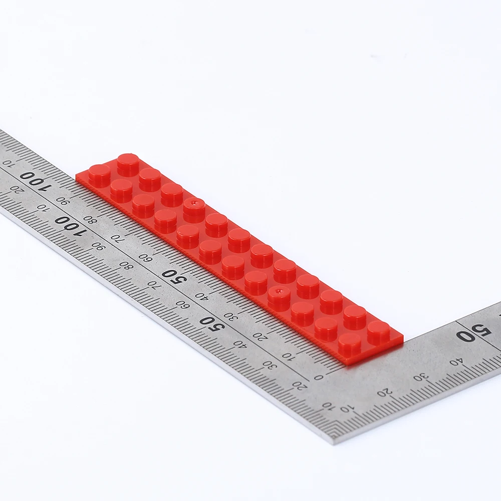 5/10/20pcs Pack Colourful Plate 2*12 Brick DIY Building Block Compatible With 2445 Toy For Children Educational Creative Gift