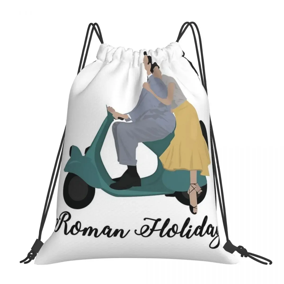 Roman Holiday Backpacks Casual Portable Drawstring Bags Drawstring Bundle Pocket Sports Bag BookBag For Man Woman School
Roman Holiday Backpacks Casual Portable Drawstring Bags Drawstring Bundle Pocket Sports Bag BookBag For Man Woman School