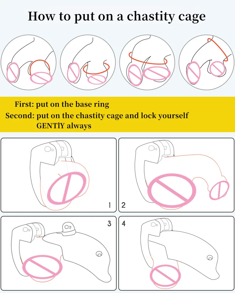 Mini dispositivos de castidade masculina com 5 anéis penis, Pequena gaiola do galo, Bloqueio de castidade, BDSM Slave Sex Toy para homem e gay, 7 modos Mini dispositivos de castidade masculina com 5 anéis penis, Pequena gaiola do galo, Bloqueio de castidade, BDSM Slave Sex Toy para homem e gay, 7 modos